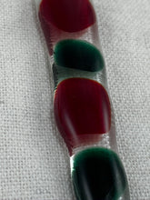 Festive Fused Glass Icicle Christmas Ornaments