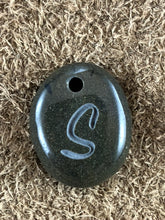 Monogram Initial Sand Carved Focal Bead