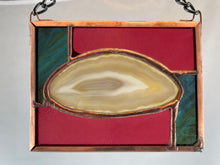 Stained Glass Beige Brazilian Agate Sun Catcher - Small