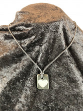 Trapazoid Basalt Carved Heart Focal Bead