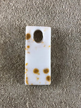 Polka Dot Agate - Rectangular Focal Bead