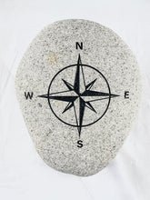 Compass Rose - Sand Carved Stone - Large 12" x 10" x 3-1/2"