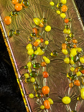 Fused Glass Sun Catcher - "Streaming Amber Sun"