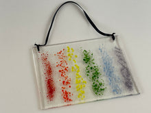 Fused Glass Sun Catcher - "Rainbow Speckles"
