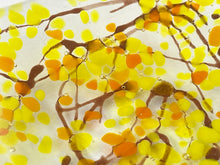 Small Fused Glass Bowl - "Autumn Picnic"