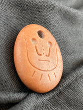 "Tribal Warrior" - Sand Carved Stone Focal Bead