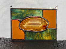 Stained Glass Brown Agate Sun Catcher