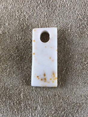 Polka Dot Agate - Rectangular Focal Bead