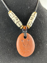 "Tribal Warrior" - Sand Carved Stone Focal Bead