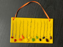 Fused Glass Wall Art - "Raining Rainbow"