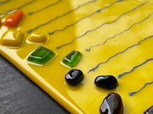 Fused Glass Wall Art - "Raining Rainbow"