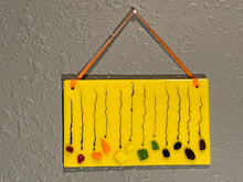 Fused Glass Wall Art - "Raining Rainbow"