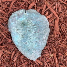 Jade Green Hosta Leaf - Cast Portland Cement - Small 6-1/2" x 8-1/2"