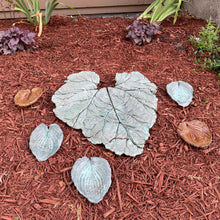 Jade Green Hosta Leaf - Cast Portland Cement - Small 6-1/2" x 8-1/2"