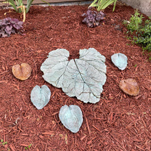 Jade Green Hosta Leaf - Cast Portland Cement - Small 6-1/2" x 8-1/2"