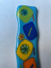 Fused Glass Plant Stake Totem - Festive Flowers