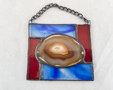 Stained Glass Brown Brazilian Agate Sun Catcher - Small