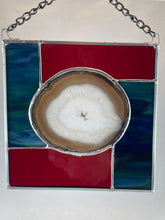 Stained Glass Brazilian Agate Sun Catcher - Medium
