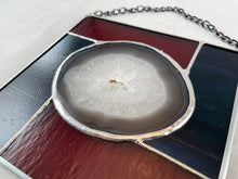 Stained Glass Brazilian Agate Sun Catcher - Medium