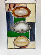 Stained Glass Triple Brazilian Agate Sun Catcher - Large