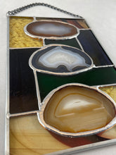 Stained Glass Triple Brazilian Agate Sun Catcher - Large