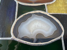 Stained Glass Triple Brazilian Agate Sun Catcher - Large