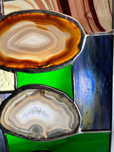 Stained Glass Triple Brazilian Agate Sun Catcher - Large