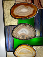 Stained Glass Triple Brazilian Agate Sun Catcher - Large