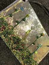 Fused Glass Sun Catcher - " Flowers in the Meadow"