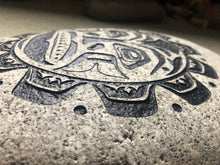 Pacific Northwest Tribal Sun - Sand Carved Stone