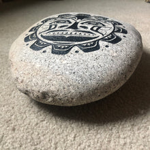 Pacific Northwest Tribal Sun - Sand Carved Stone