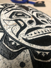 Pacific Northwest Tribal Sun - Sand Carved Stone
