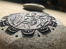 Pacific Northwest Tribal Sun - Sand Carved Stone