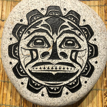 Pacific Northwest Tribal Sun - Sand Carved Stone