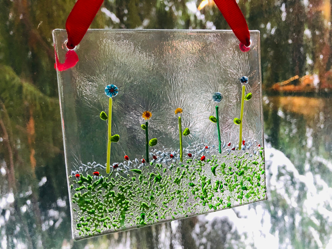 Fused Glass Sun Catcher -