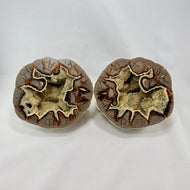 7" Polished Septarian Nodule Geode – Hollow Dragon Stone with Calcite Crystal Core