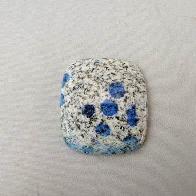 K2 Azurite Granite - Rounded Rectangular Stone Cabochon