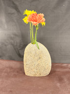 River Rock Stone Vase
