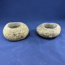 Pair - River Rock Stone Vases