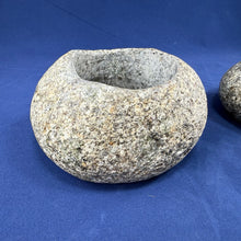 Pair - River Rock Stone Vases