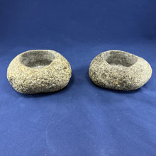 Pair - River Rock Stone Vases