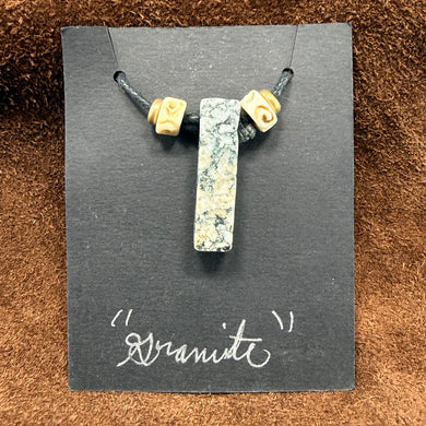 Granite Stone Pendant Necklace