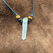 Quartz Crystal Stone Pendant Necklace