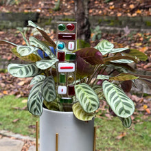 Fused Glass Plant Stake Totem - Christmas Dreams