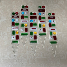 Fused Glass Plant Stake Totem - Christmas Dreams