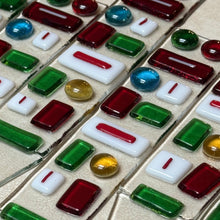 Fused Glass Plant Stake Totem - Christmas Dreams