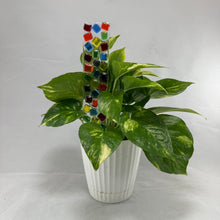 Fused Glass Plant Stake Totem - Rainbow Series