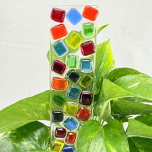 Fused Glass Plant Stake Totem - Rainbow Series