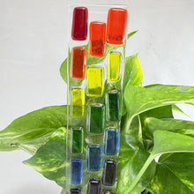Fused Glass Plant Stake Totem - Rainbow Series