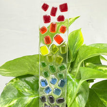 Fused Glass Plant Stake Totem - Rainbow Series